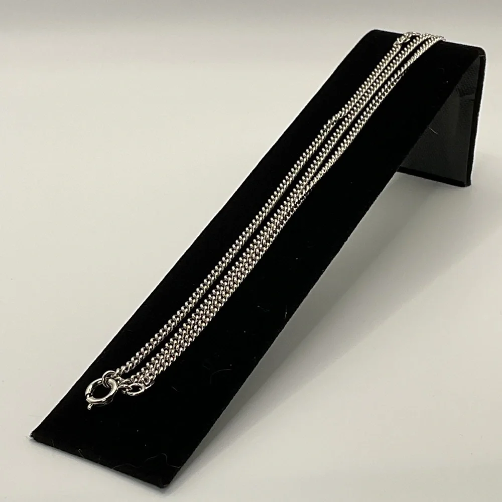 Chanel Silver and Black Rhinestone Pendant Necklace - Picture 8 of 12